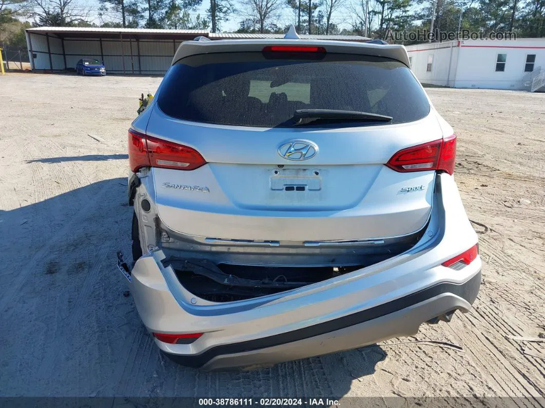 2018 Hyundai Santa Fe Sport 2.4l Silver vin: 5XYZU3LB4JG510857