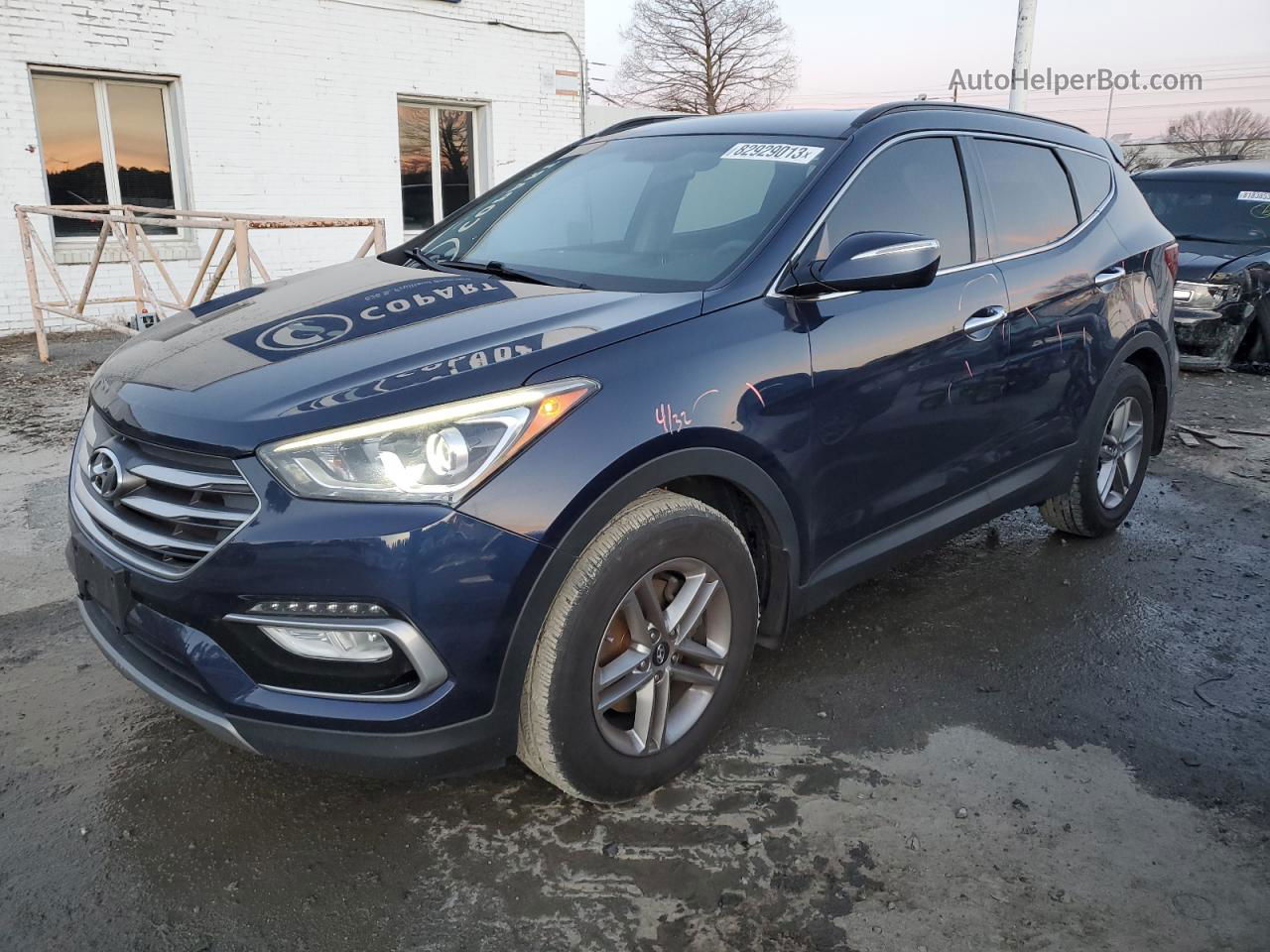 2018 Hyundai Santa Fe Sport  Blue vin: 5XYZU3LB4JG511149