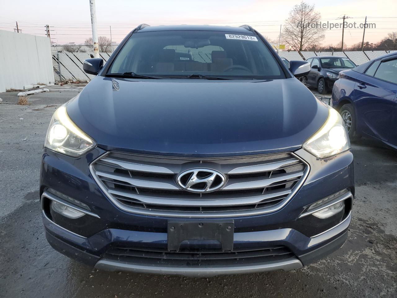 2018 Hyundai Santa Fe Sport  Blue vin: 5XYZU3LB4JG511149