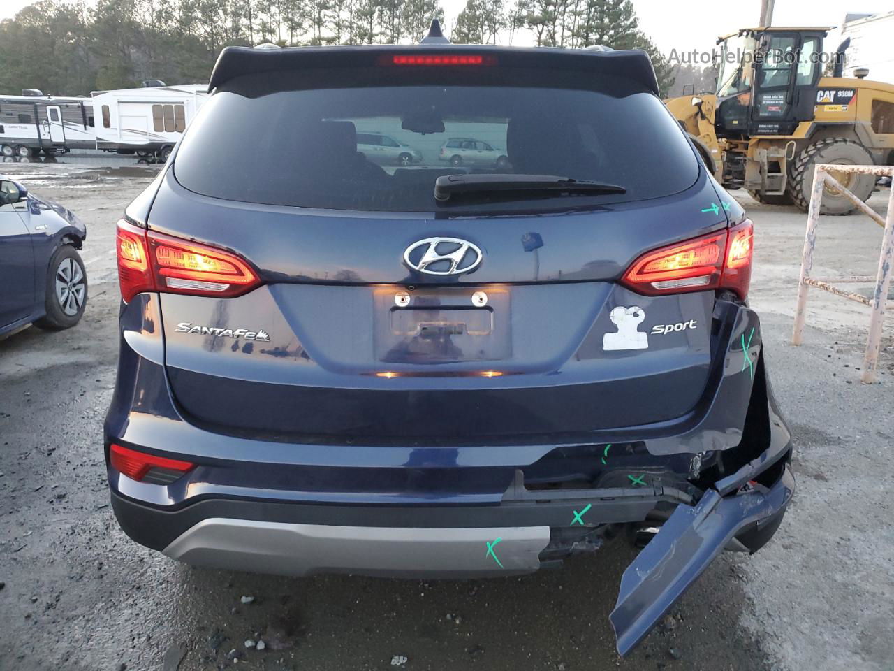 2018 Hyundai Santa Fe Sport  Blue vin: 5XYZU3LB4JG511149