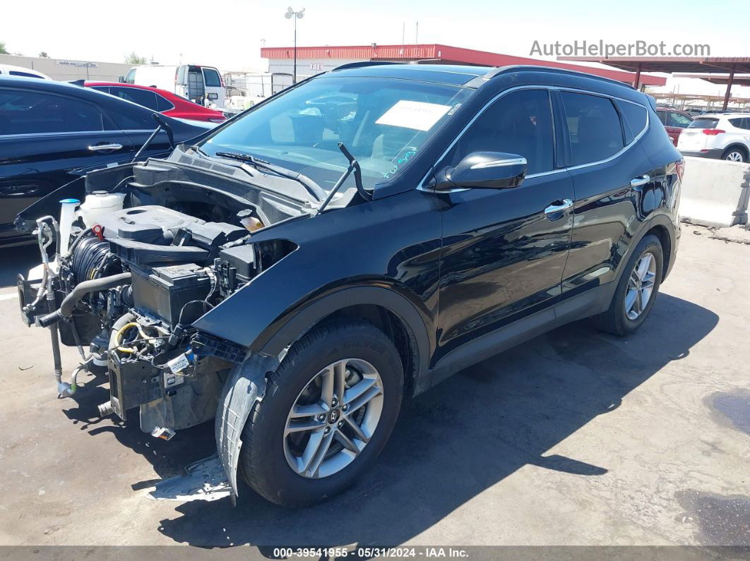 2018 Hyundai Santa Fe Sport 2.4l Black vin: 5XYZU3LB4JG518473