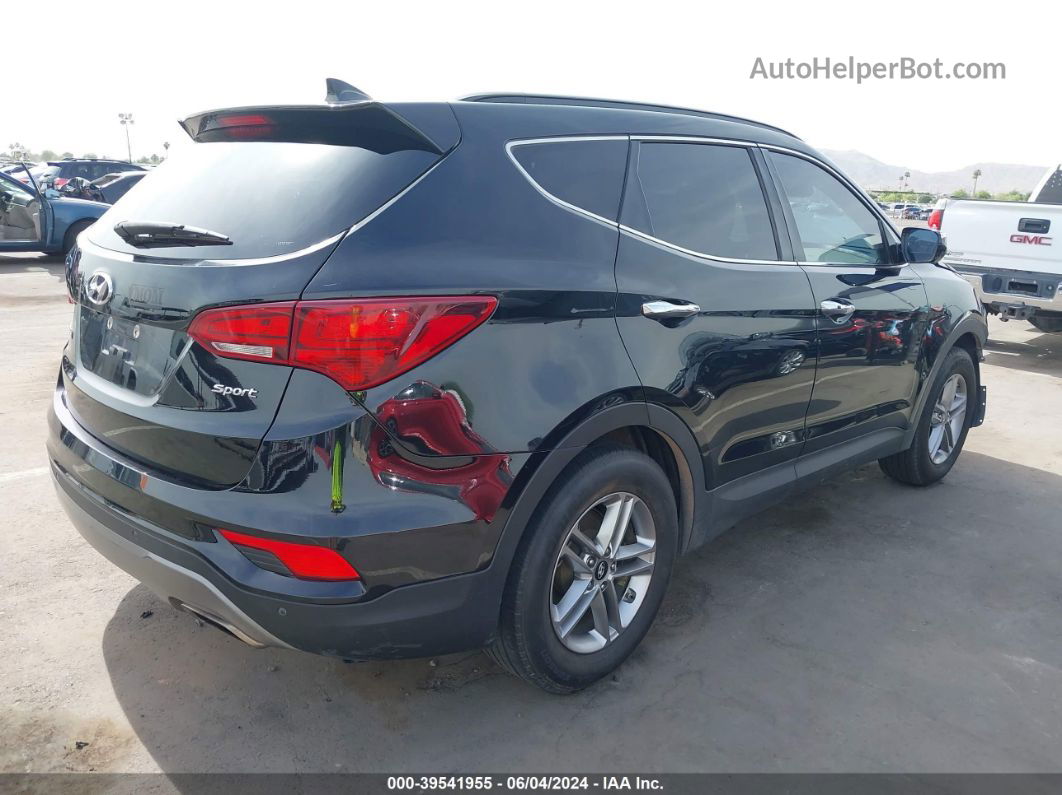 2018 Hyundai Santa Fe Sport 2.4l Black vin: 5XYZU3LB4JG518473