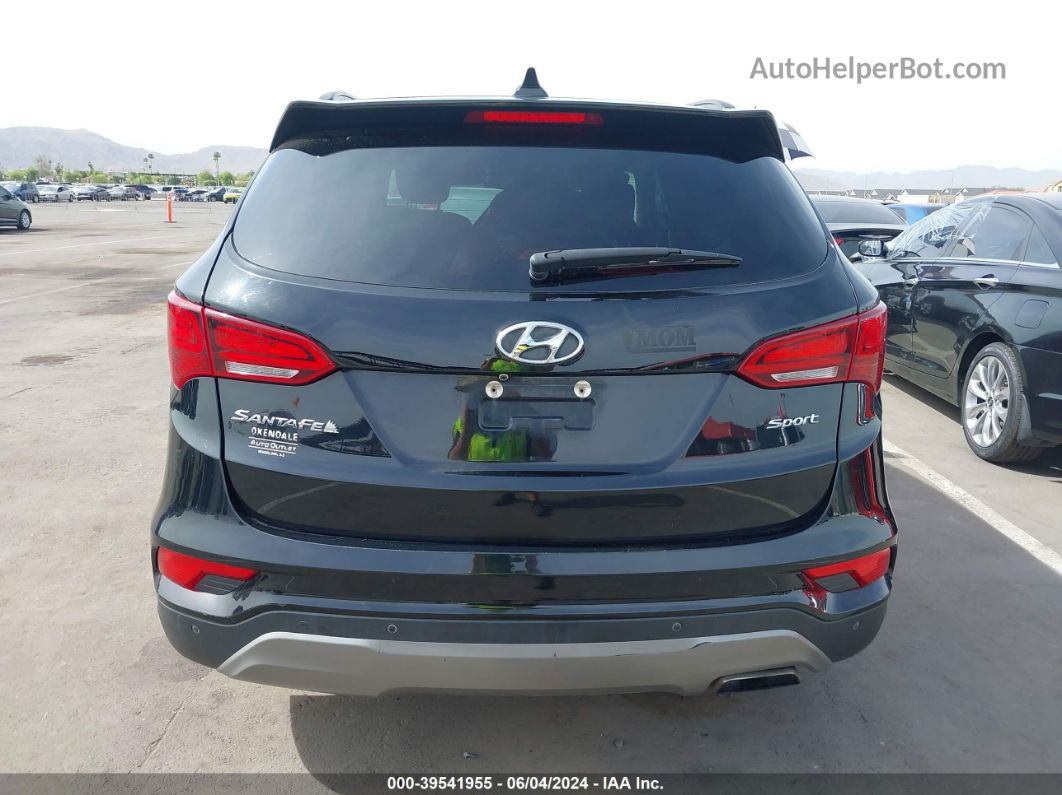 2018 Hyundai Santa Fe Sport 2.4l Black vin: 5XYZU3LB4JG518473