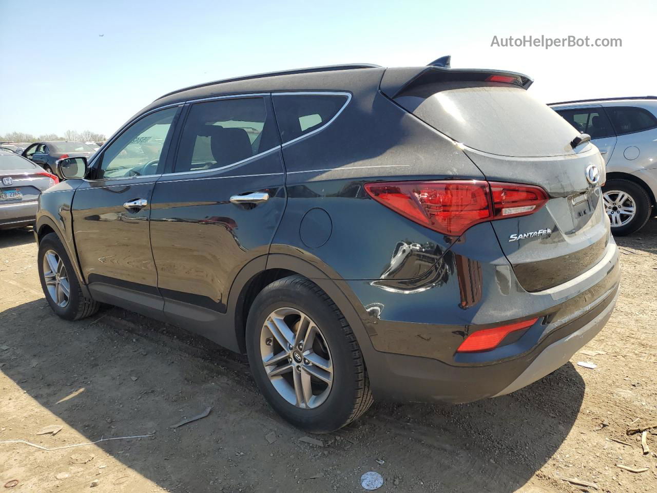 2018 Hyundai Santa Fe Sport  Black vin: 5XYZU3LB4JG547357