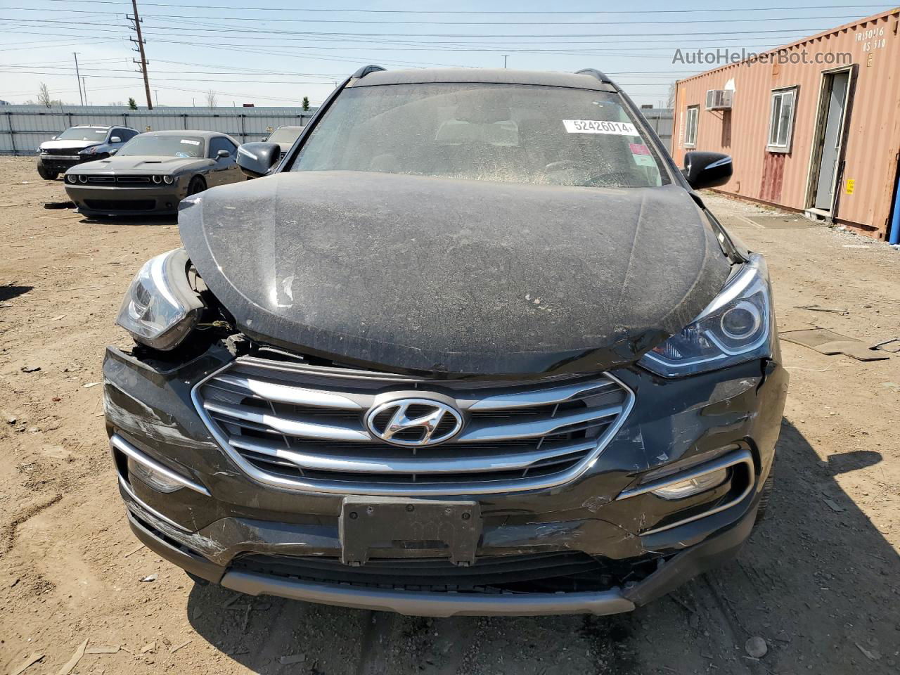 2018 Hyundai Santa Fe Sport  Black vin: 5XYZU3LB4JG547357