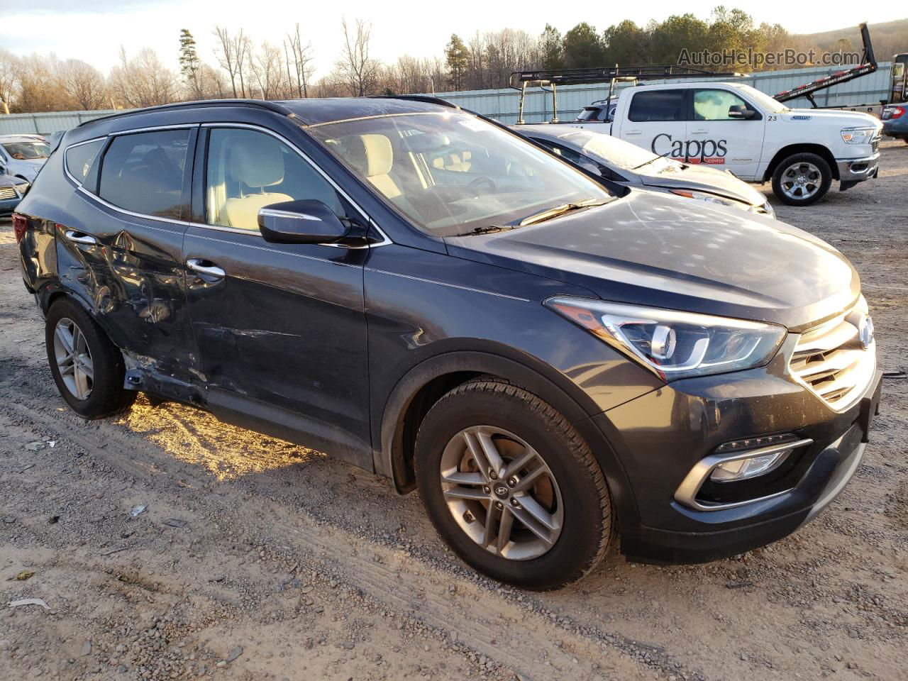 2018 Hyundai Santa Fe Sport  Gray vin: 5XYZU3LB4JG547889