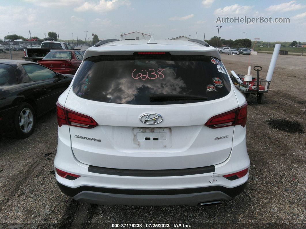 2018 Hyundai Santa Fe Sport 2.4l White vin: 5XYZU3LB4JG555068