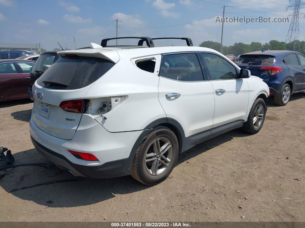 2018 Hyundai Santa Fe Sport 2.4l White vin: 5XYZU3LB4JG561324