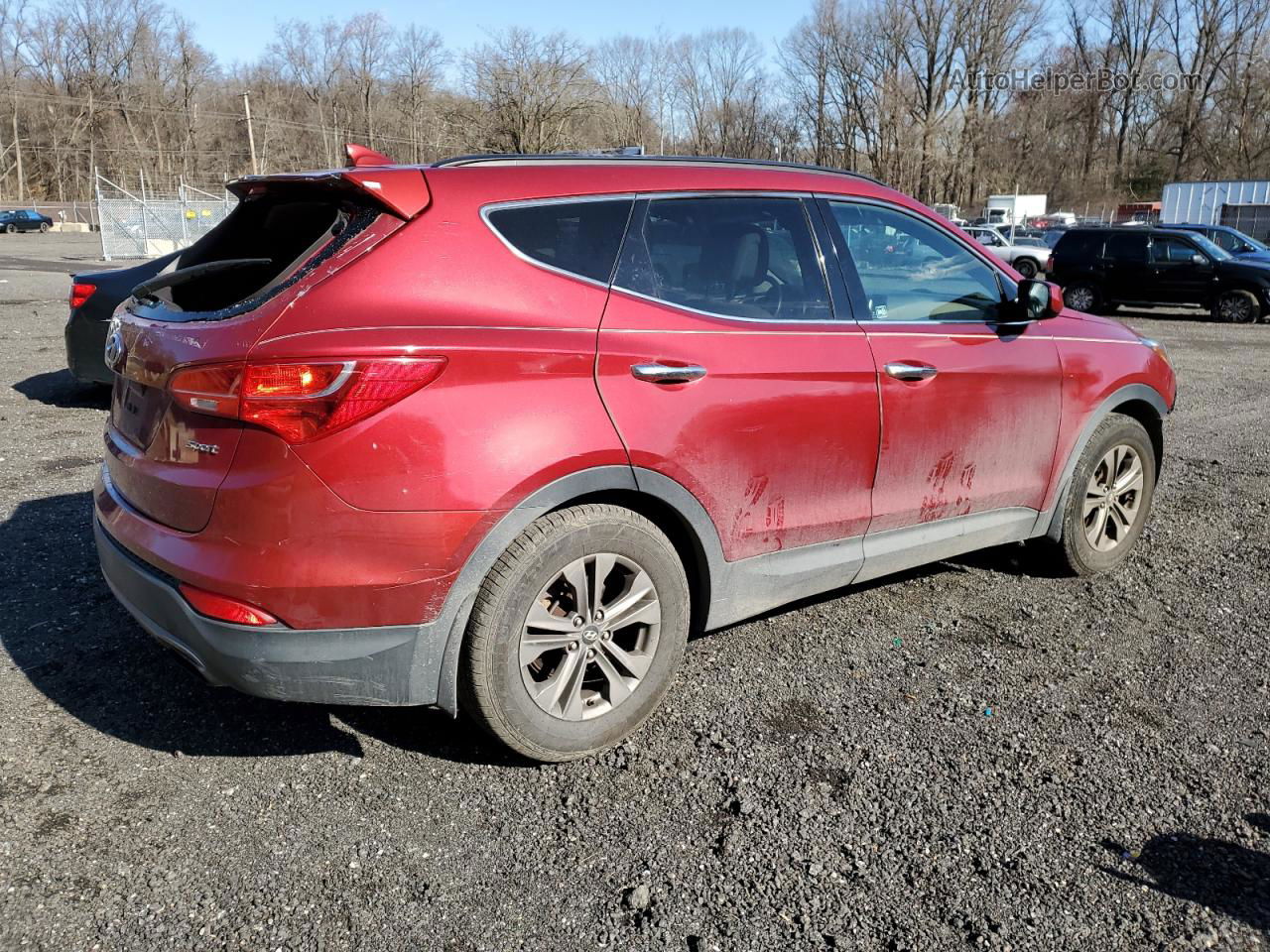 2013 Hyundai Santa Fe Sport  Красный vin: 5XYZU3LB5DG045557