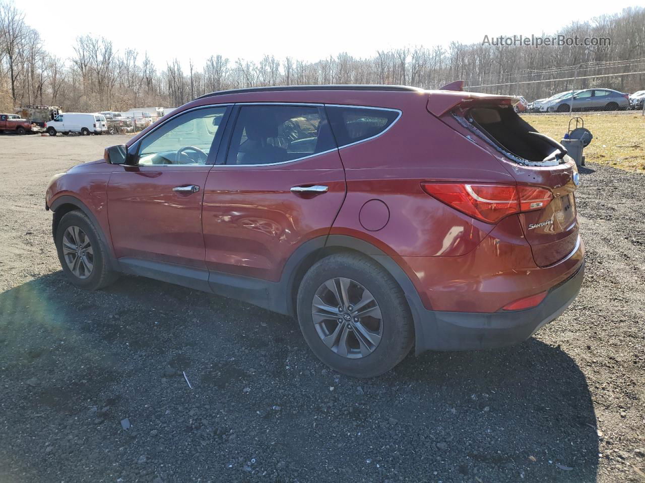 2013 Hyundai Santa Fe Sport  Красный vin: 5XYZU3LB5DG045557