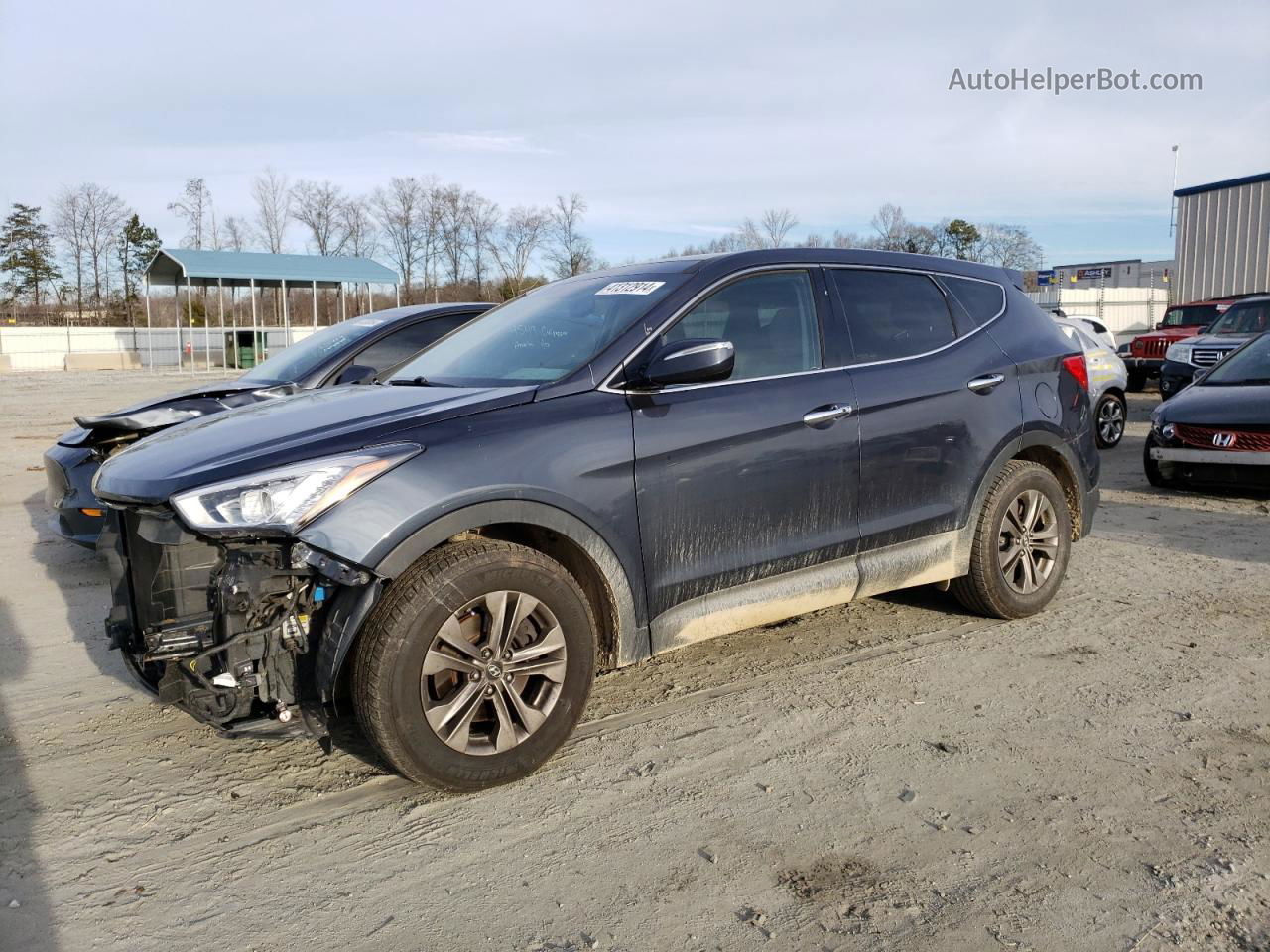 2013 Hyundai Santa Fe Sport  Blue vin: 5XYZU3LB5DG082544