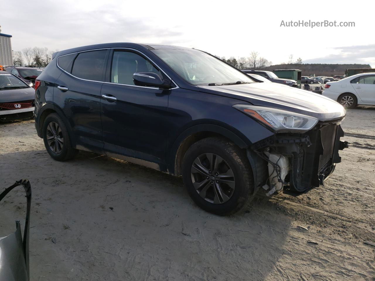 2013 Hyundai Santa Fe Sport  Blue vin: 5XYZU3LB5DG082544