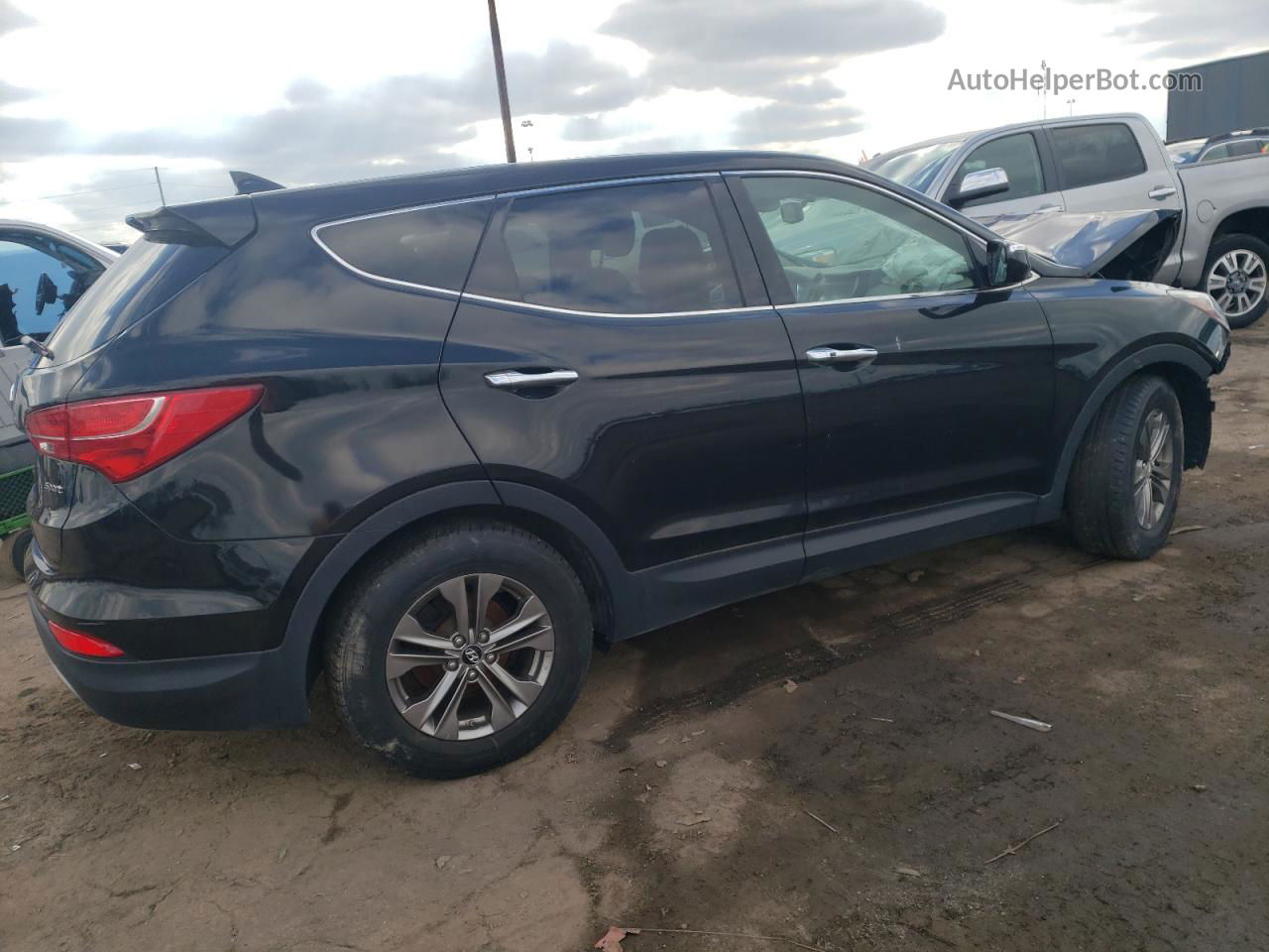 2013 Hyundai Santa Fe Sport  Черный vin: 5XYZU3LB5DG096668