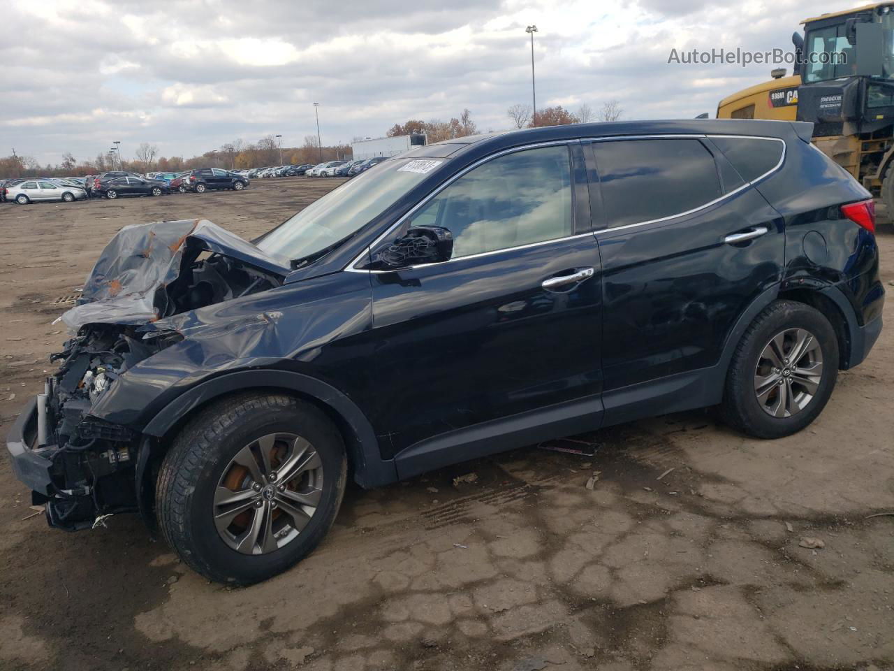 2013 Hyundai Santa Fe Sport  Черный vin: 5XYZU3LB5DG096668