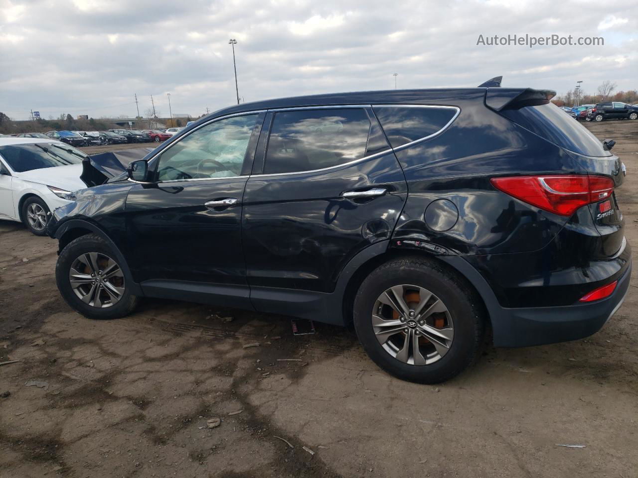 2013 Hyundai Santa Fe Sport  Черный vin: 5XYZU3LB5DG096668