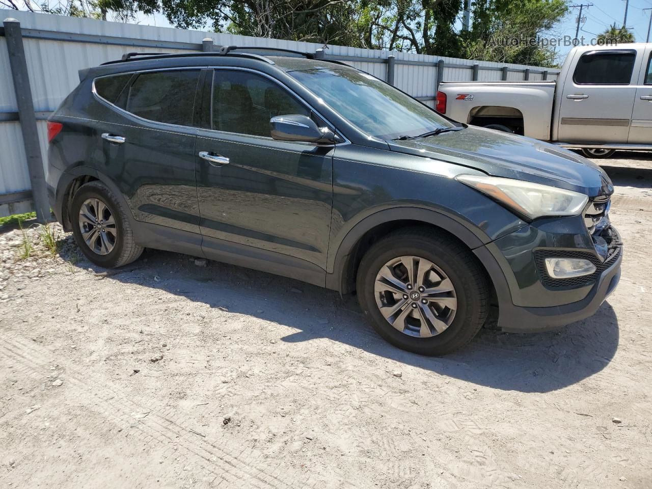 2013 Hyundai Santa Fe Sport  Gray vin: 5XYZU3LB5DG098517