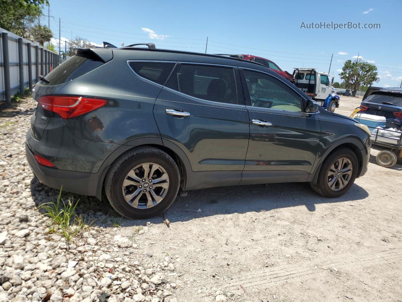 2013 Hyundai Santa Fe Sport  Gray vin: 5XYZU3LB5DG098517