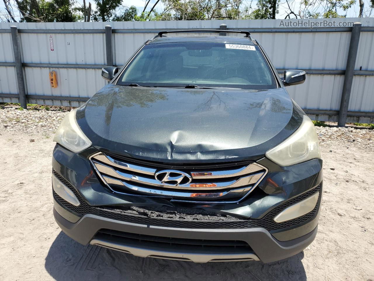 2013 Hyundai Santa Fe Sport  Gray vin: 5XYZU3LB5DG098517