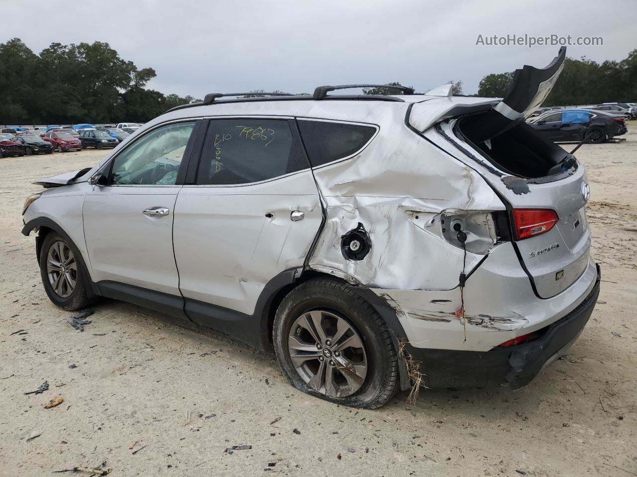 2014 Hyundai Santa Fe Sport  Silver vin: 5XYZU3LB5EG150682