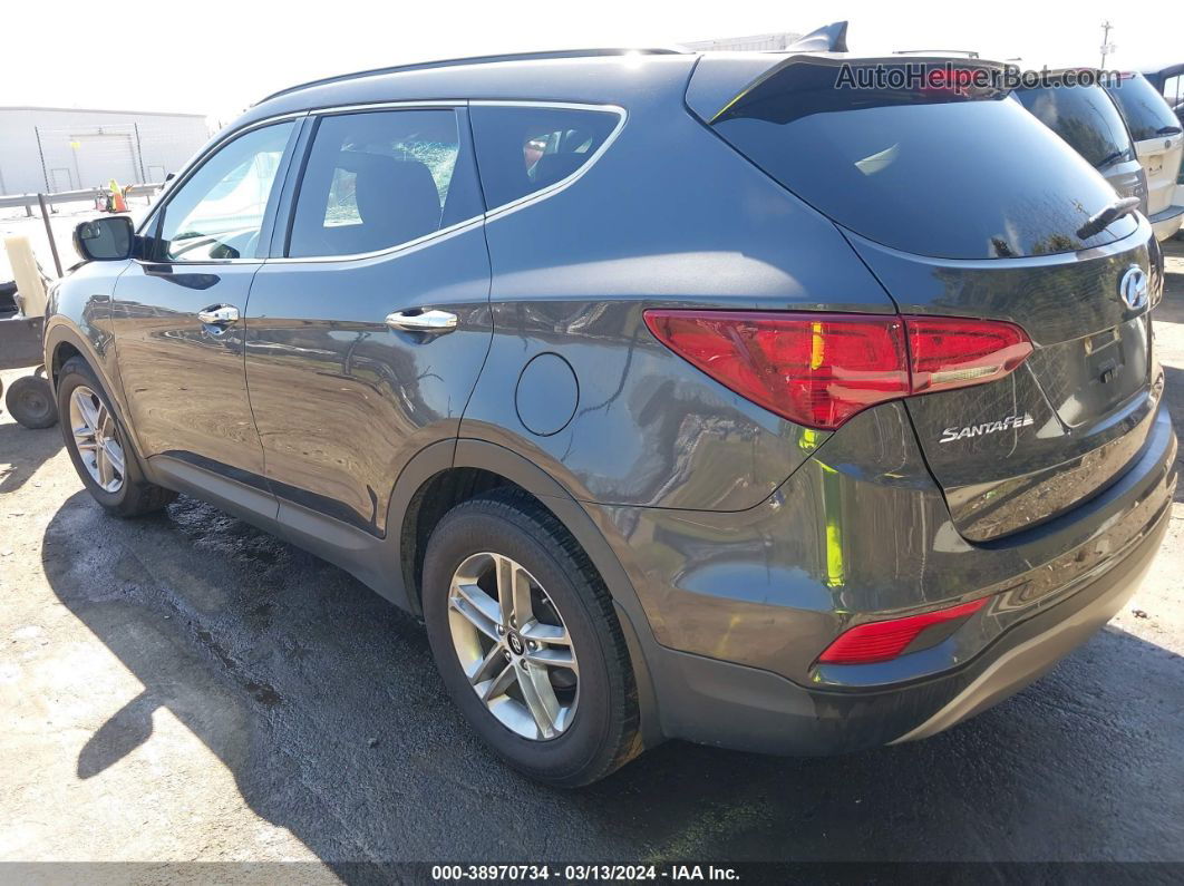 2018 Hyundai Santa Fe Sport 2.4l Gray vin: 5XYZU3LB5JG503643