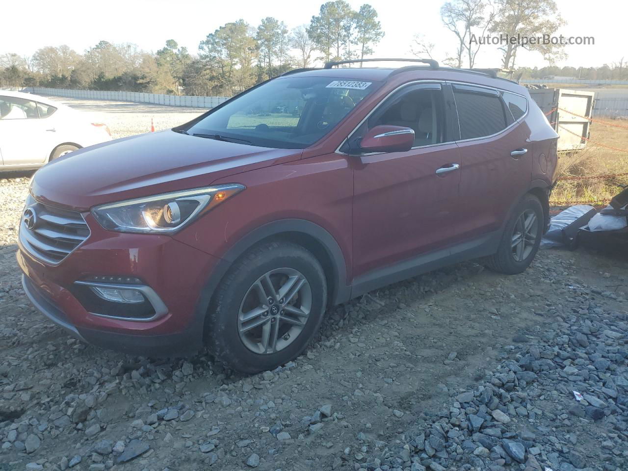 2018 Hyundai Santa Fe Sport  Burgundy vin: 5XYZU3LB5JG508342