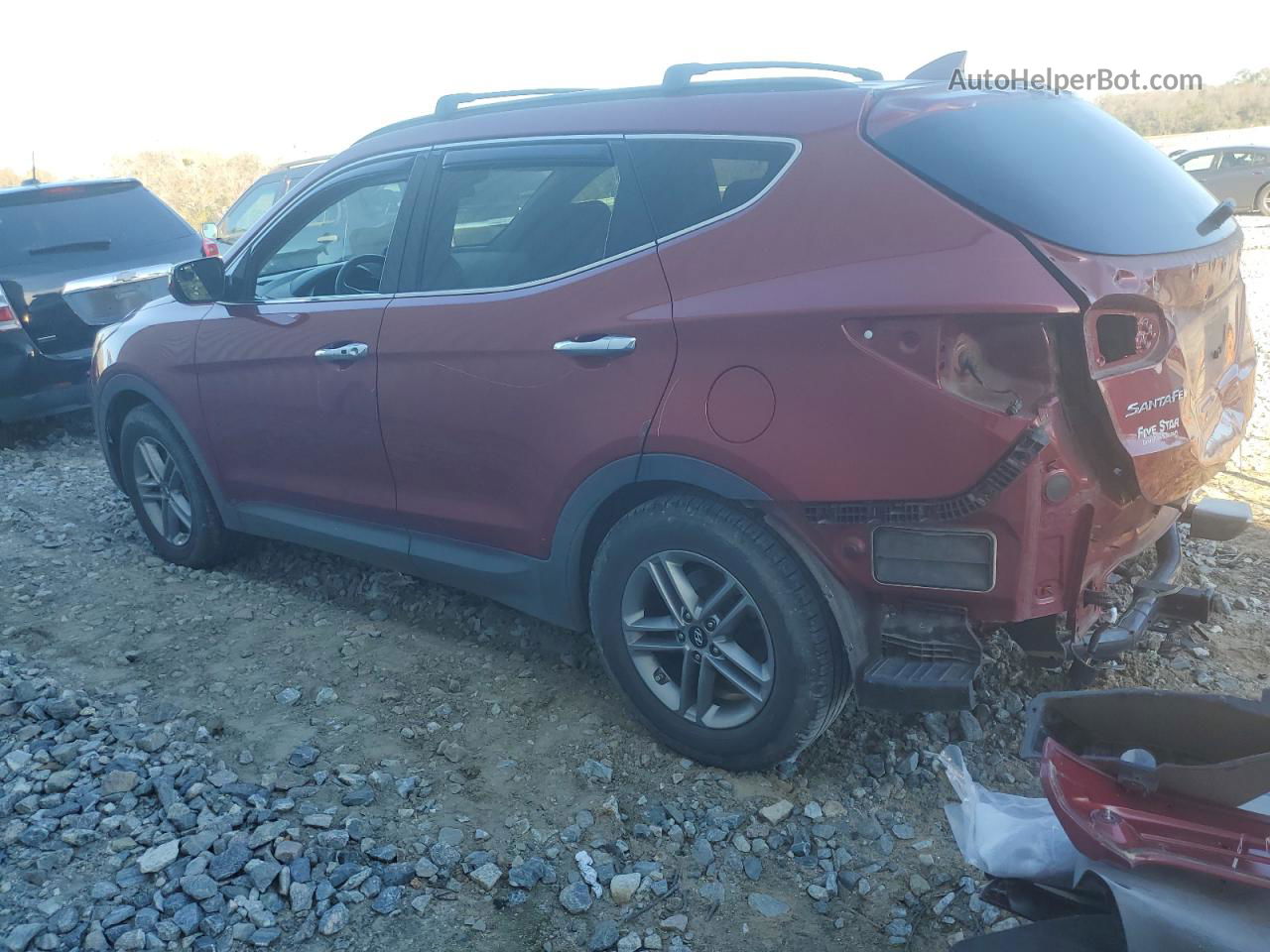 2018 Hyundai Santa Fe Sport  Burgundy vin: 5XYZU3LB5JG508342