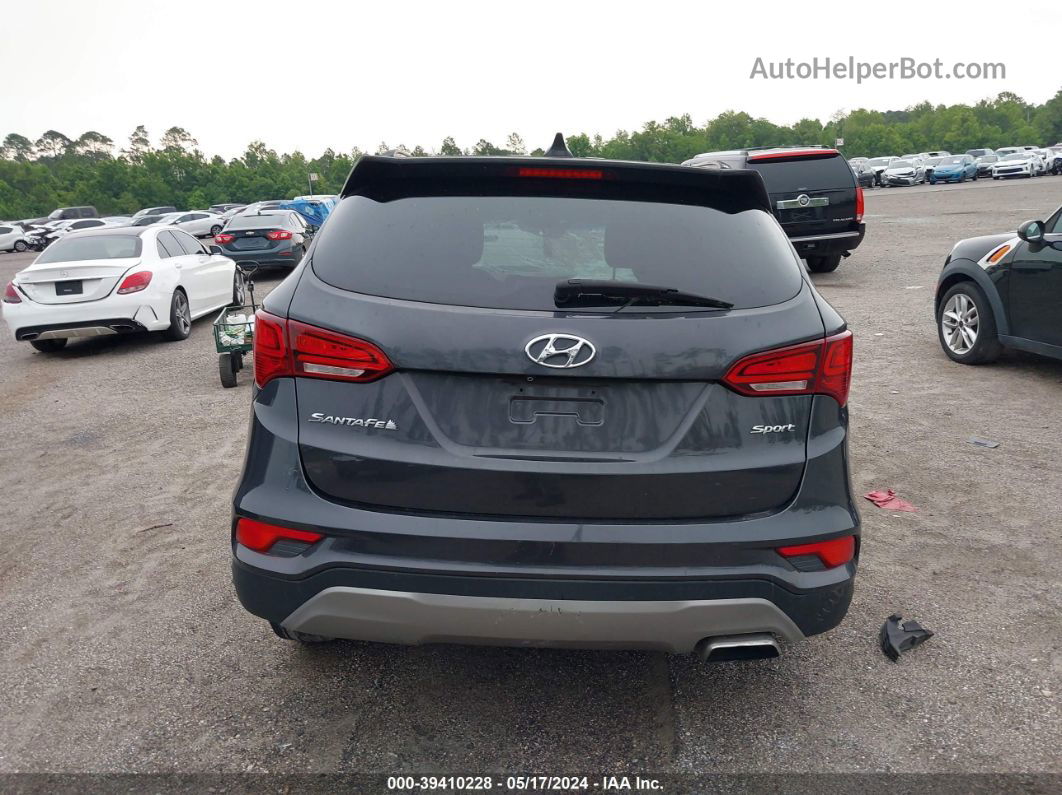 2018 Hyundai Santa Fe Sport 2.4l Black vin: 5XYZU3LB5JG511824