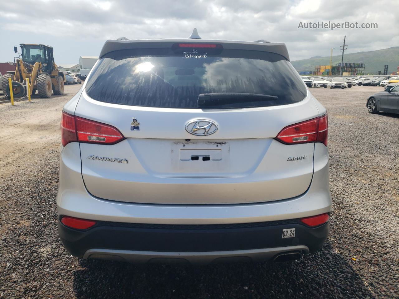 2013 Hyundai Santa Fe Sport  Серебряный vin: 5XYZU3LB6DG019629