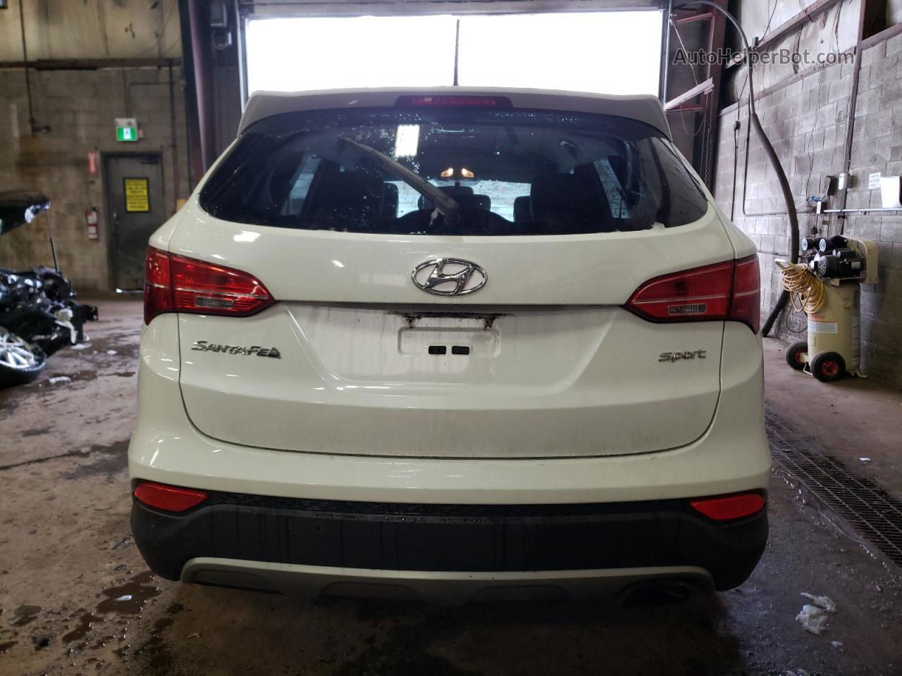 2013 Hyundai Santa Fe Sport  White vin: 5XYZU3LB6DG103224