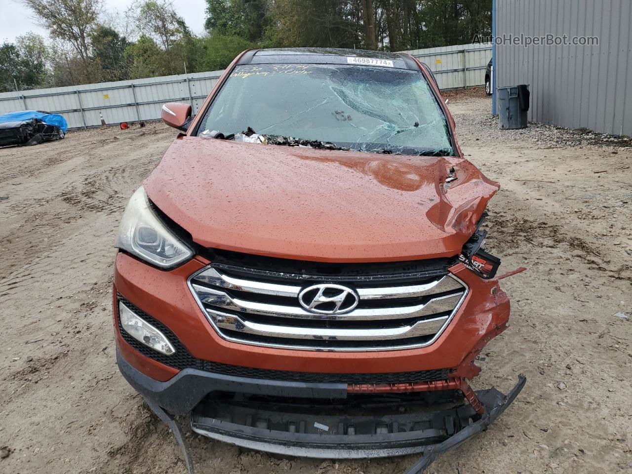 2013 Hyundai Santa Fe Sport  Orange vin: 5XYZU3LB6DG106124