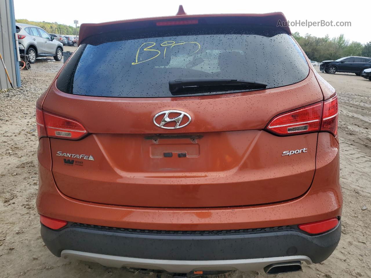 2013 Hyundai Santa Fe Sport  Orange vin: 5XYZU3LB6DG106124