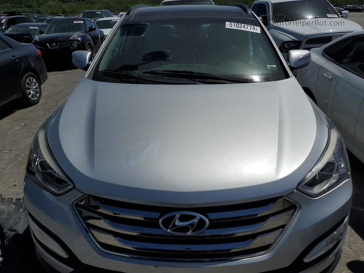 2014 Hyundai Santa Fe Sport  Silver vin: 5XYZU3LB6EG137245