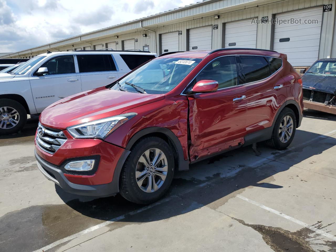 2014 Hyundai Santa Fe Sport  Maroon vin: 5XYZU3LB6EG153347