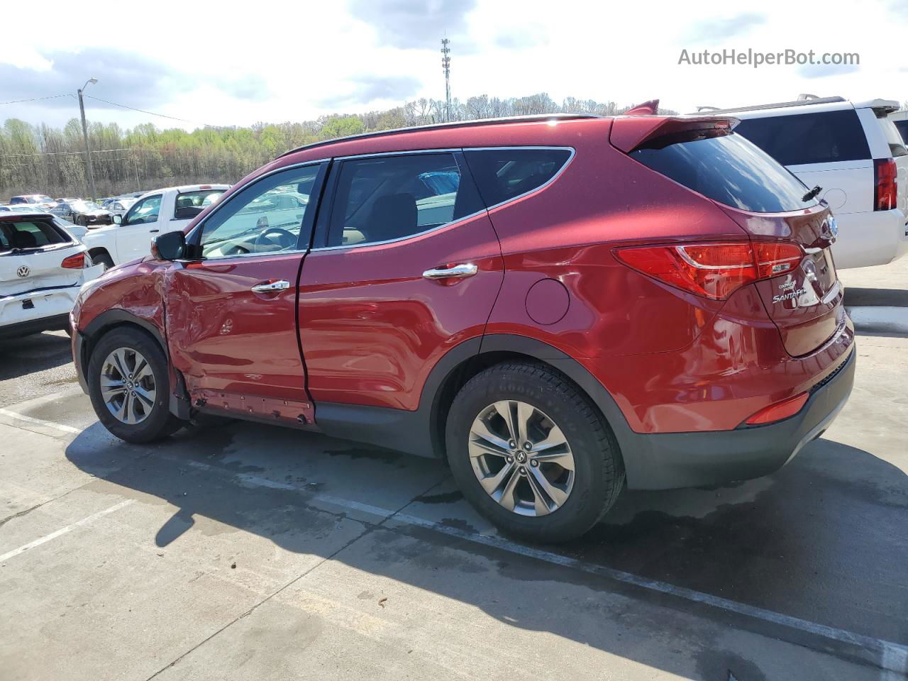 2014 Hyundai Santa Fe Sport  Maroon vin: 5XYZU3LB6EG153347