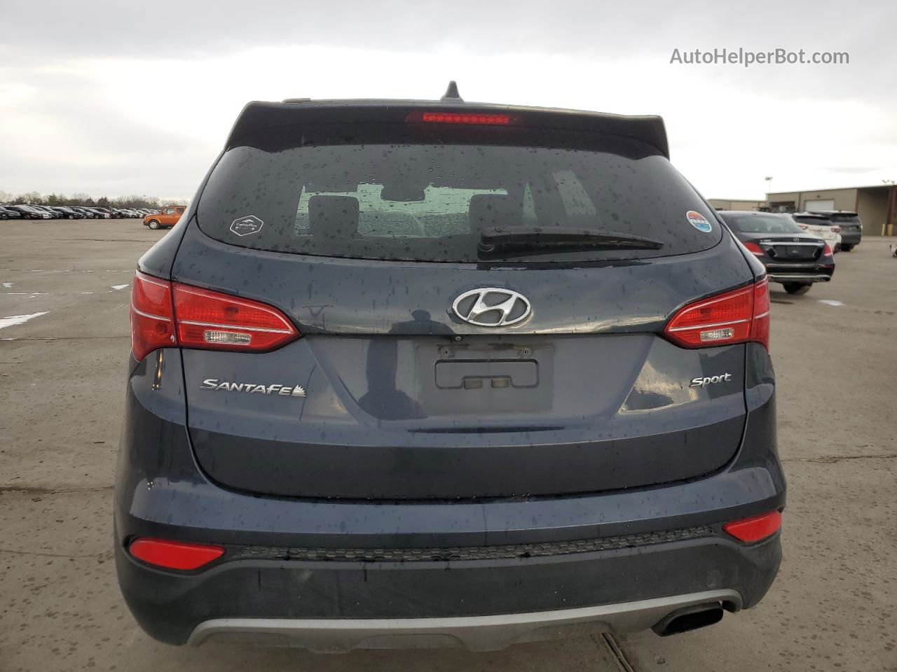 2014 Hyundai Santa Fe Sport  Синий vin: 5XYZU3LB6EG174599