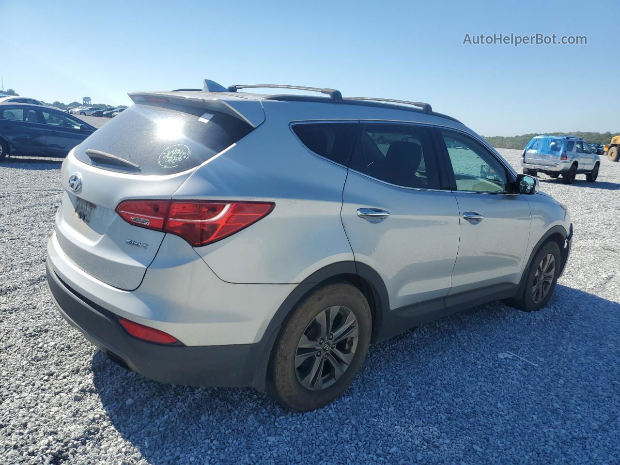 2014 Hyundai Santa Fe Sport  Silver vin: 5XYZU3LB6EG190849