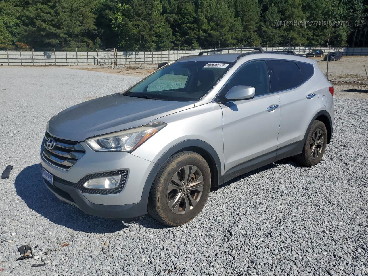 2014 Hyundai Santa Fe Sport  Silver vin: 5XYZU3LB6EG190849