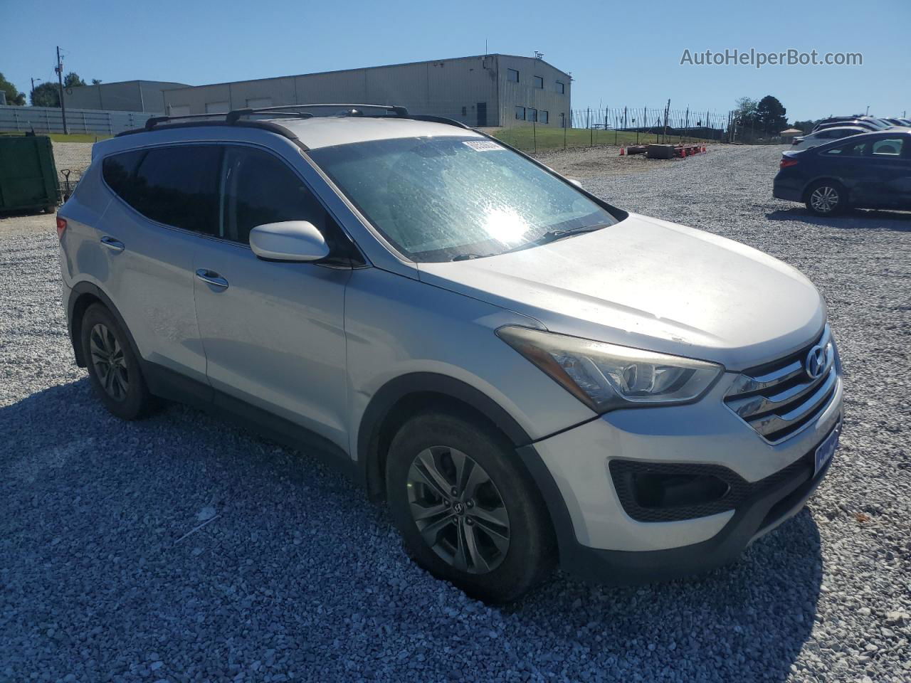 2014 Hyundai Santa Fe Sport  Silver vin: 5XYZU3LB6EG190849