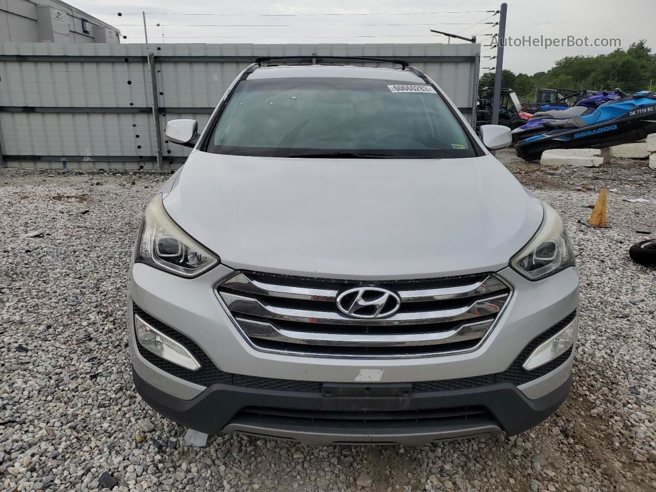 2014 Hyundai Santa Fe Sport Silver vin: 5XYZU3LB6EG218391