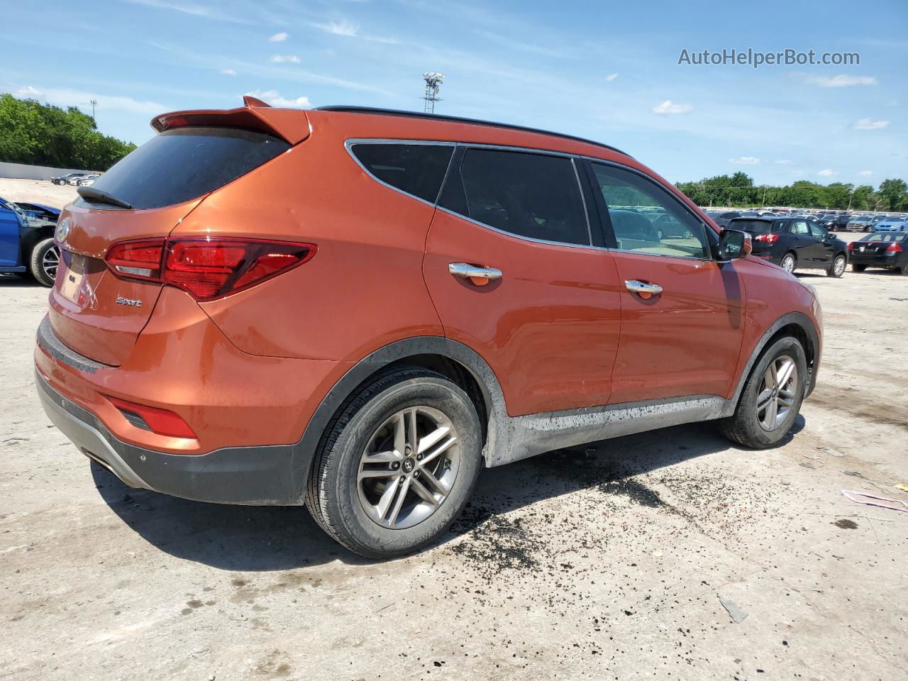 2018 Hyundai Santa Fe Sport  Orange vin: 5XYZU3LB6JG508785