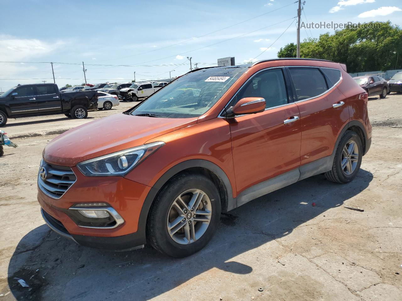 2018 Hyundai Santa Fe Sport  Orange vin: 5XYZU3LB6JG508785