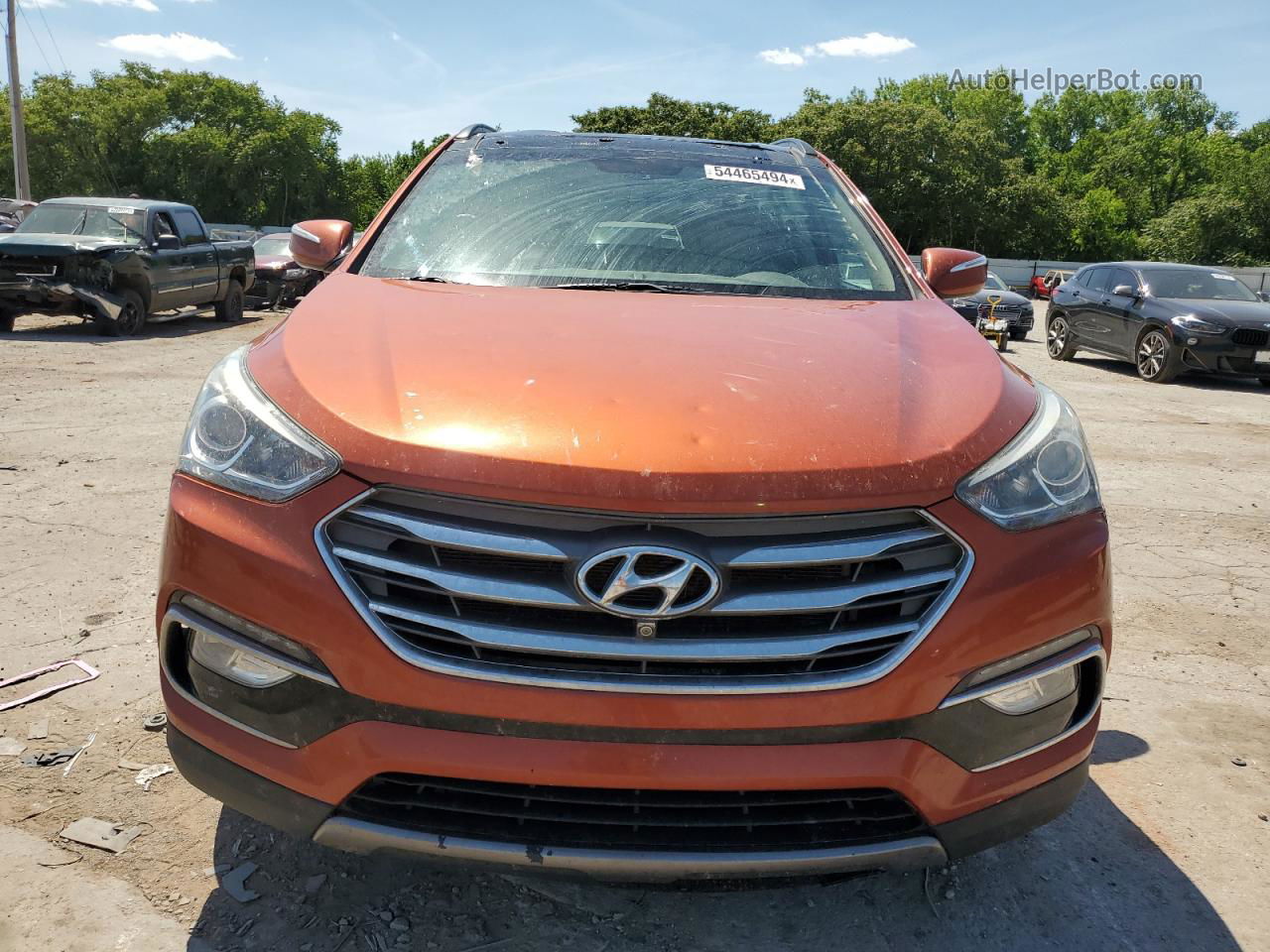 2018 Hyundai Santa Fe Sport  Orange vin: 5XYZU3LB6JG508785