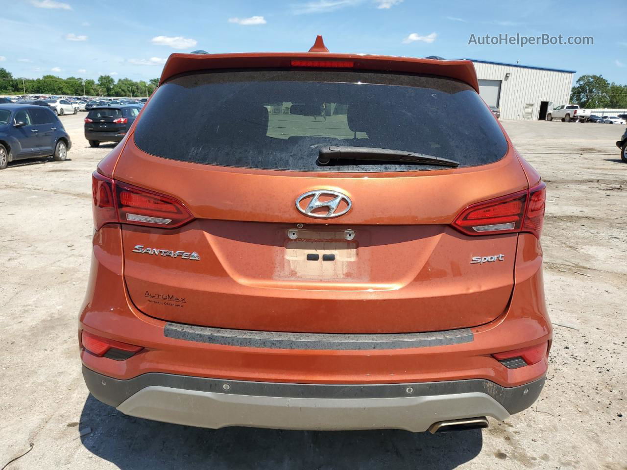 2018 Hyundai Santa Fe Sport  Orange vin: 5XYZU3LB6JG508785