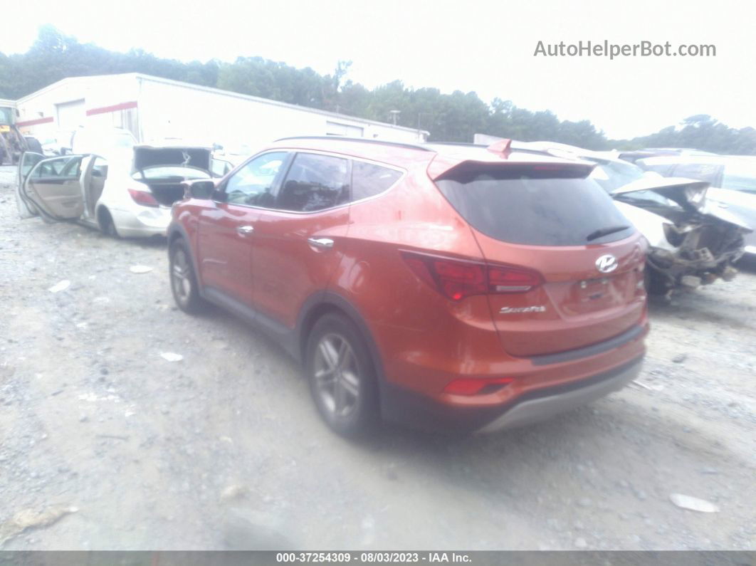 2018 Hyundai Santa Fe Sport 2.4l Orange vin: 5XYZU3LB6JG508849