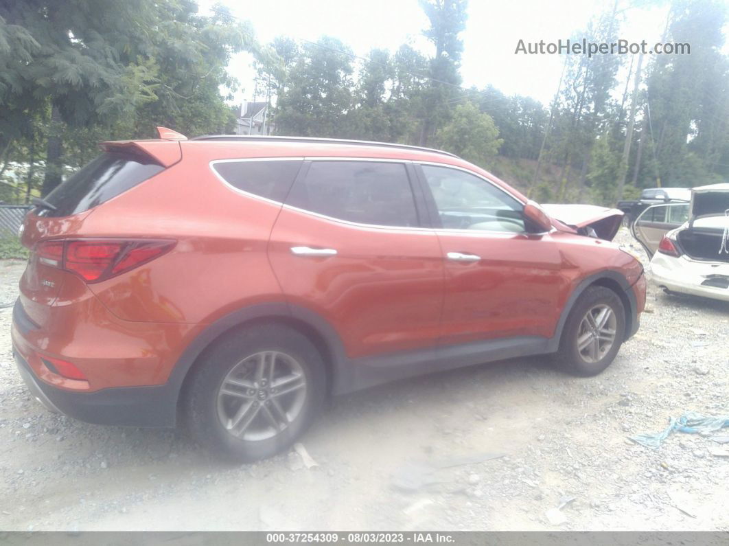 2018 Hyundai Santa Fe Sport 2.4l Orange vin: 5XYZU3LB6JG508849