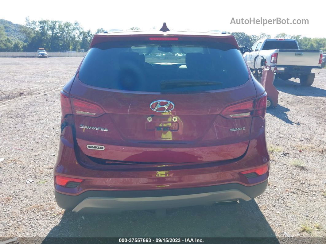 2018 Hyundai Santa Fe Sport 2.4l Red vin: 5XYZU3LB6JG512092