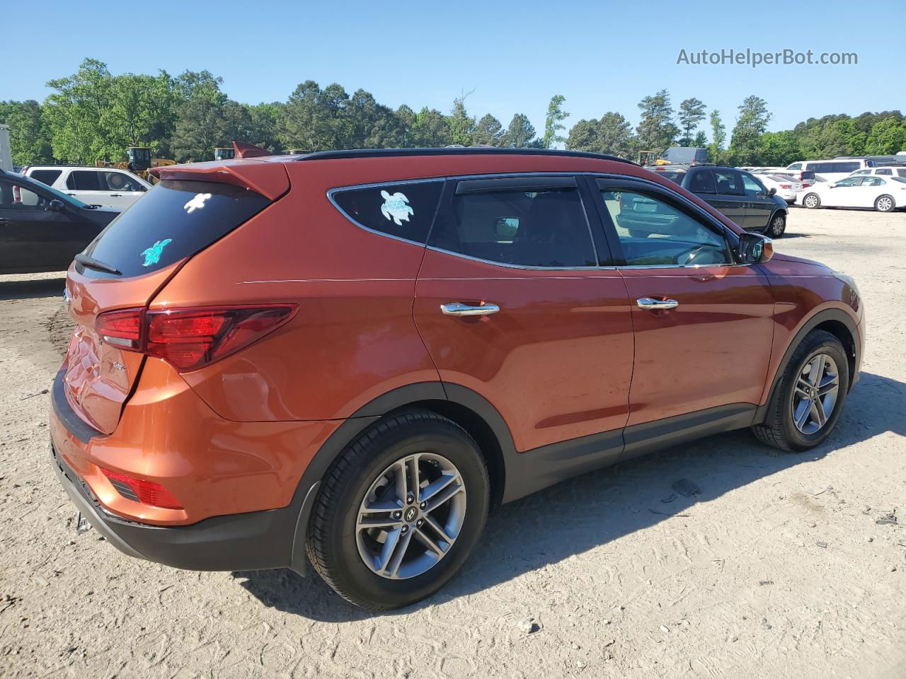 2018 Hyundai Santa Fe Sport  Orange vin: 5XYZU3LB6JG520709