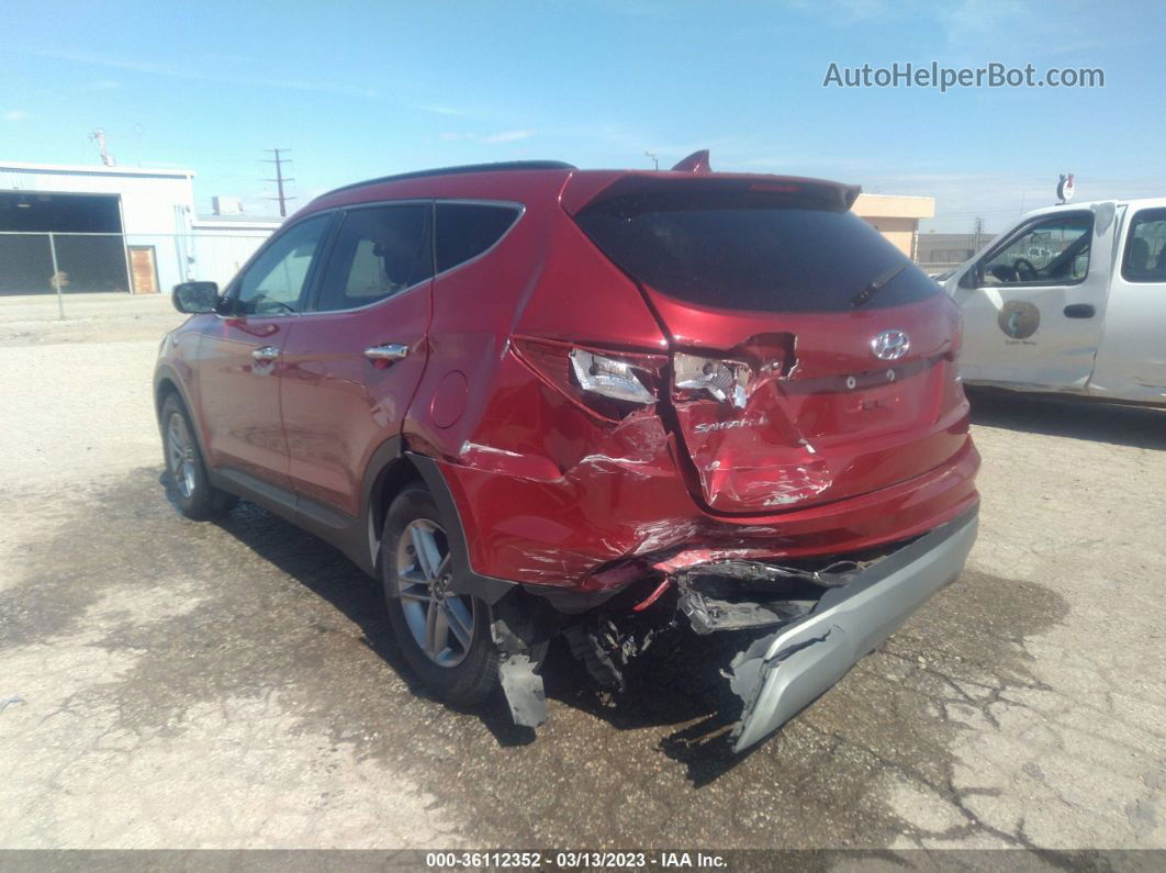 2018 Hyundai Santa Fe Sport 2.4l Red vin: 5XYZU3LB6JG525019