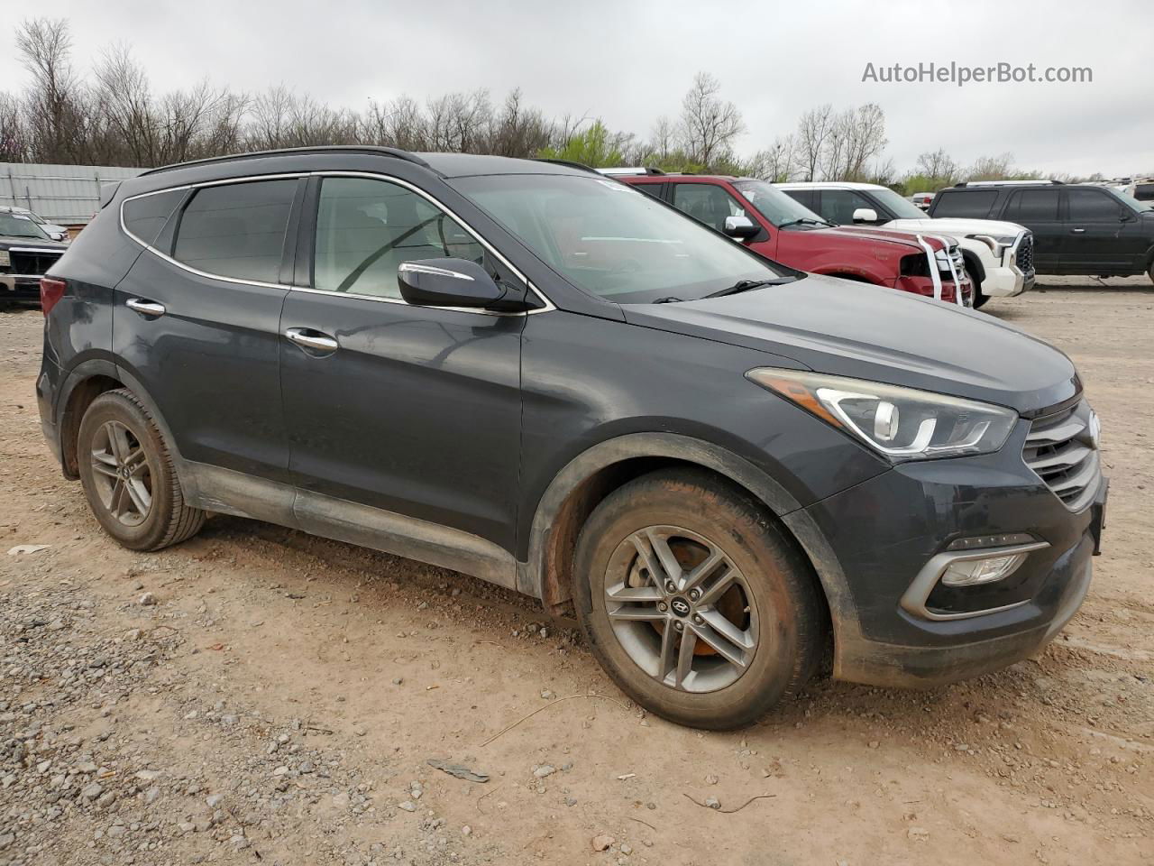 2018 Hyundai Santa Fe Sport  Charcoal vin: 5XYZU3LB6JG528843