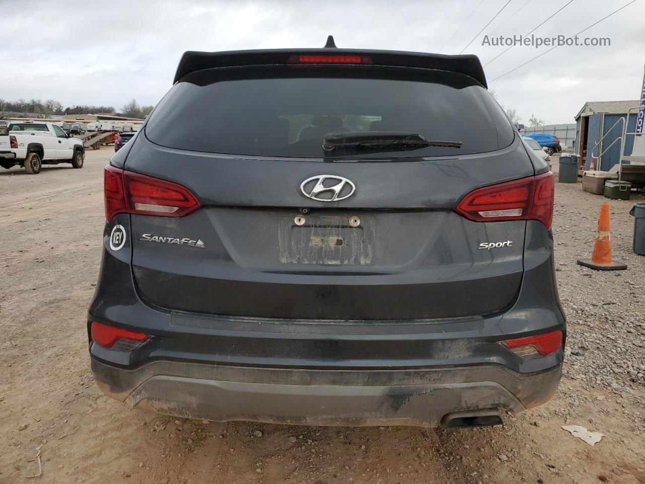 2018 Hyundai Santa Fe Sport  Charcoal vin: 5XYZU3LB6JG528843